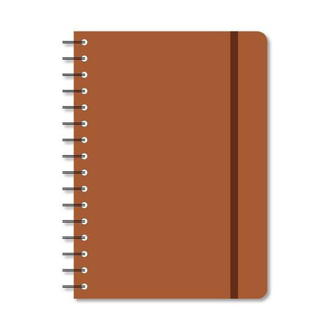 Caderno Espiral Caramelo