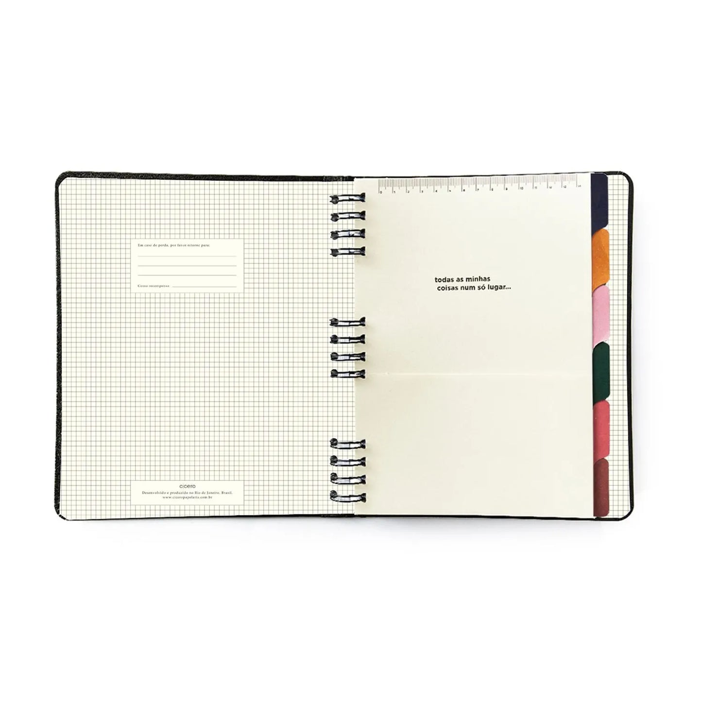 Caderno Organizador Duo Pautado & Pontado