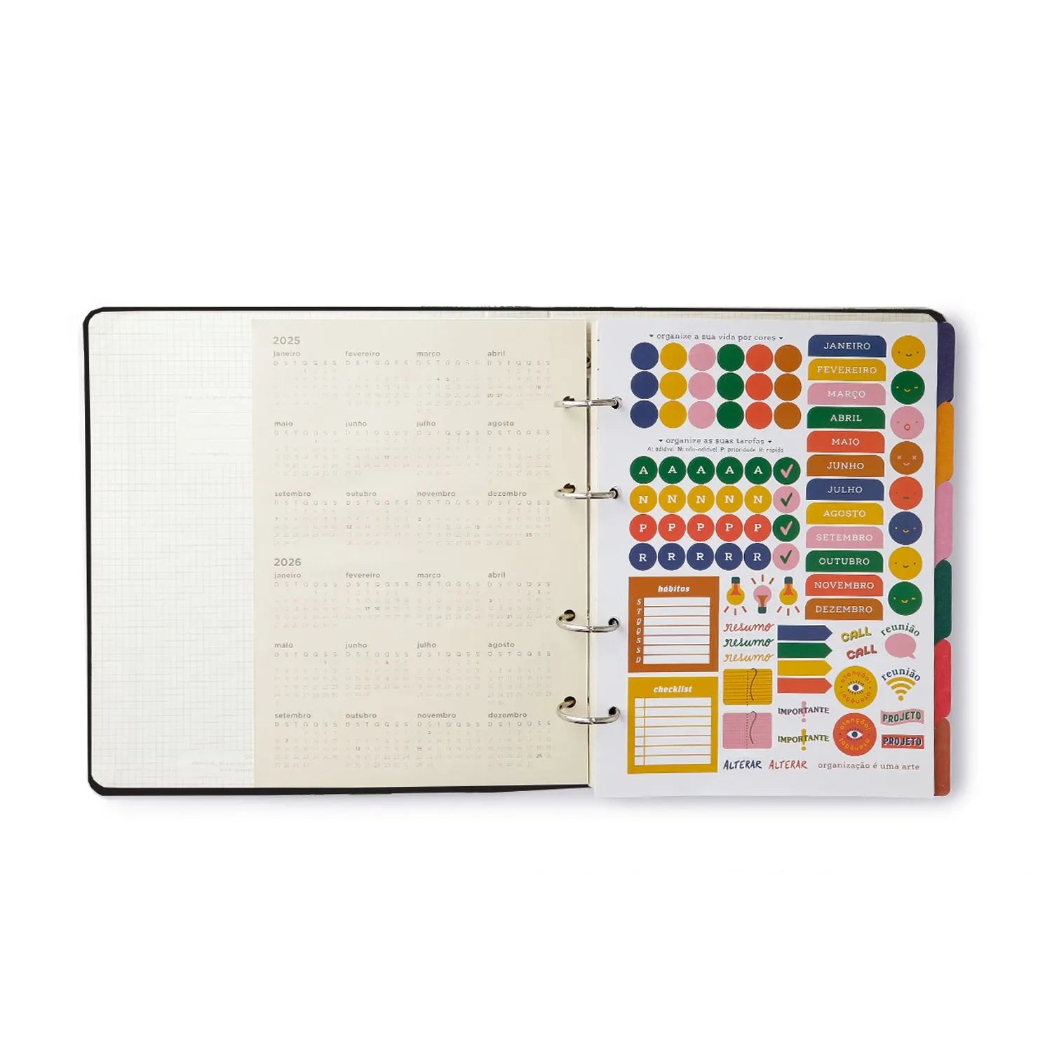 Caderno Criativo Argolado Pautado