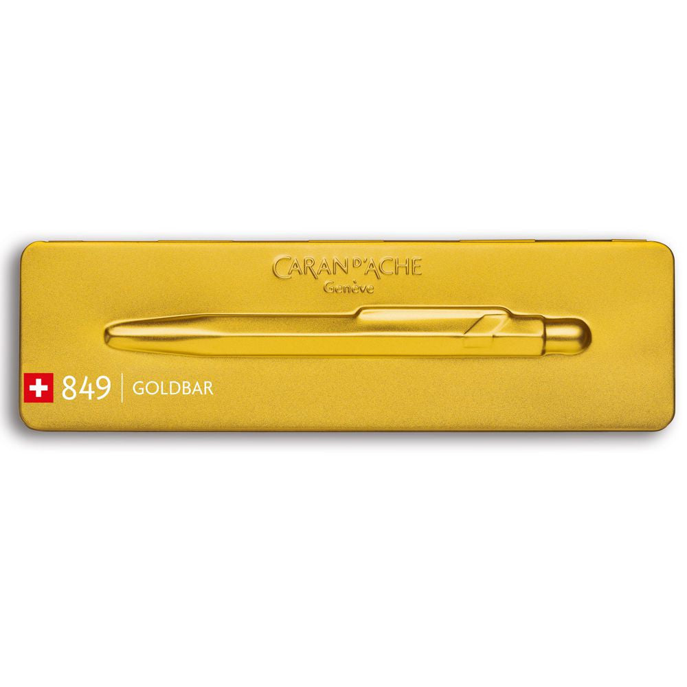 Caneta Caran d'Ache Esferográfica Premium 849™ Gold Bar