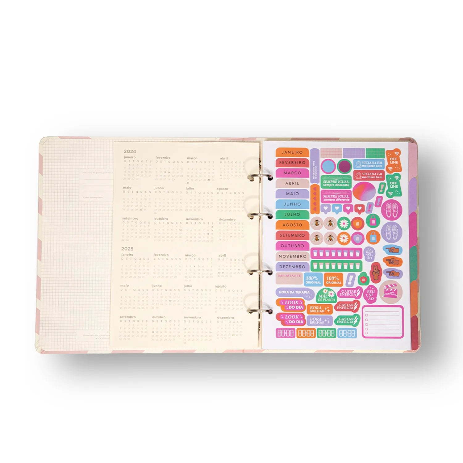 Caderno Criativo Argolado Pautado