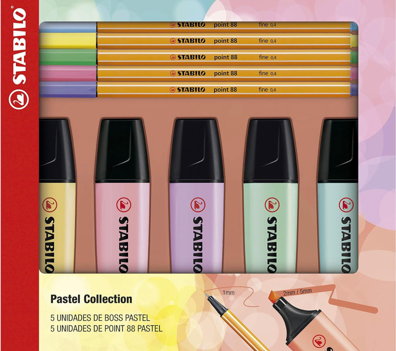 Kit Stabilo Pastel (Boss + Point 88)