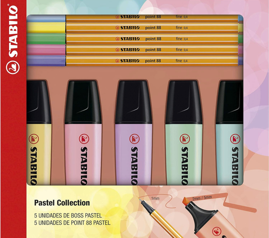 Kit Stabilo Pastel (Boss + Point 88)