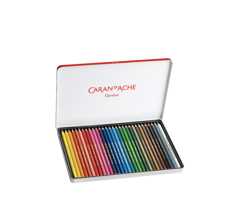 Lápis de Cor Caran d'Ache Swisscolor Aquarelle 30 Cores