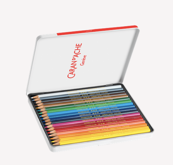 Lápis de Cor Caran d'Ache Swisscolor 18 Cores