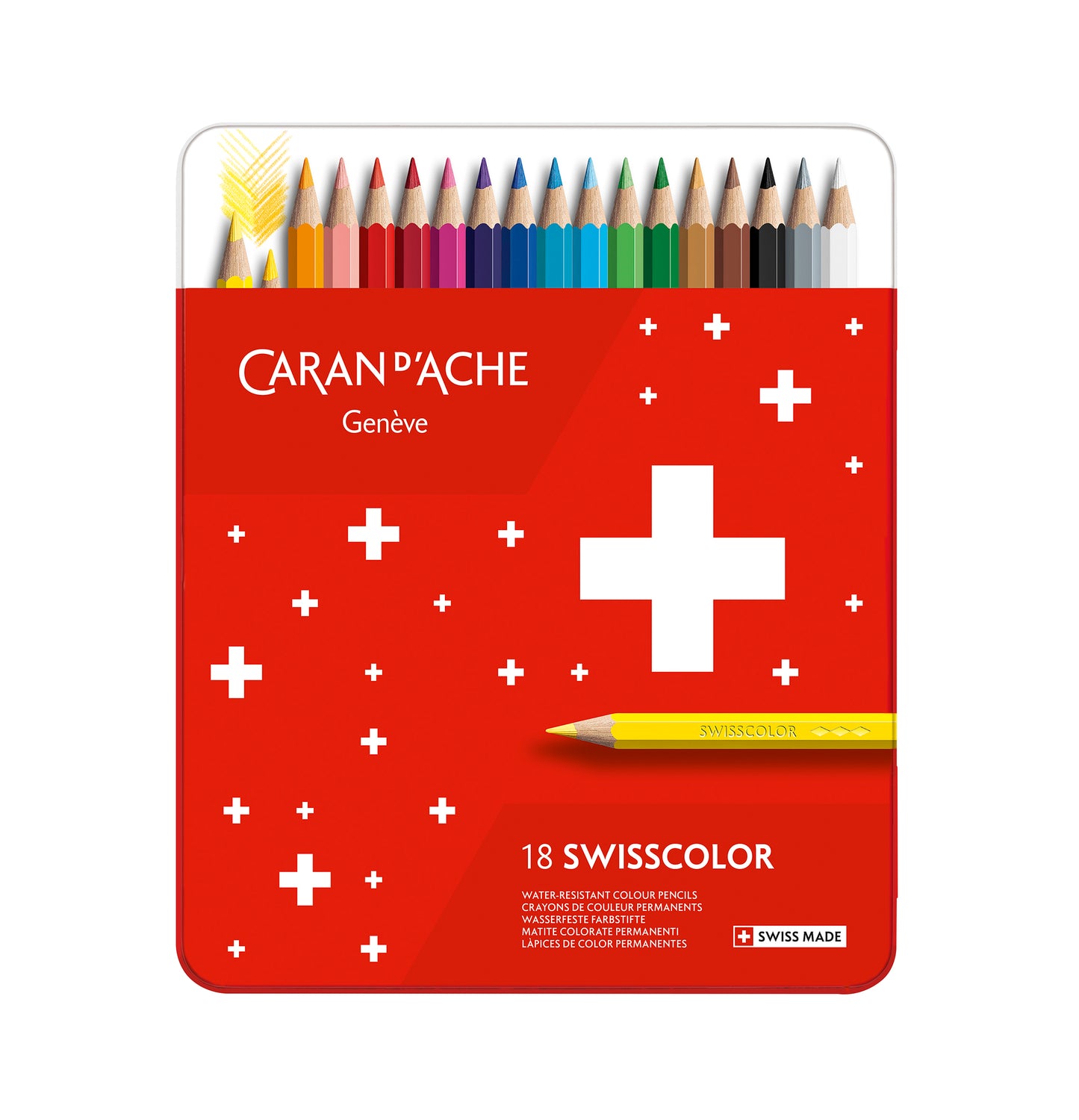 Lápis de Cor Caran d'Ache Swisscolor 18 Cores